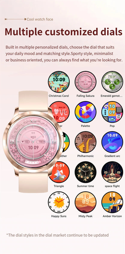 LIGE Women Smart Watch 2026 Ultra-thin AMOLED Screen Sport Fitness Bracelet Custom Watch Face Bluetooth Call Luxury Smartwatch NovaCart