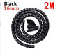 Flexible 2M 16/10mm Spiral Cable Wire Protector Tube Clip for Computer Cord Organizer Management Tools Protective Pi-Mart