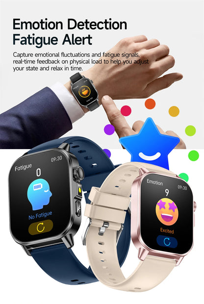 2026 New Model Uric Acid & Lipid Health Analysis Smart Watch Men ECG+PPG Bluetooth Call 2.01-inch Flashlight Smartwatch Women NovaCart