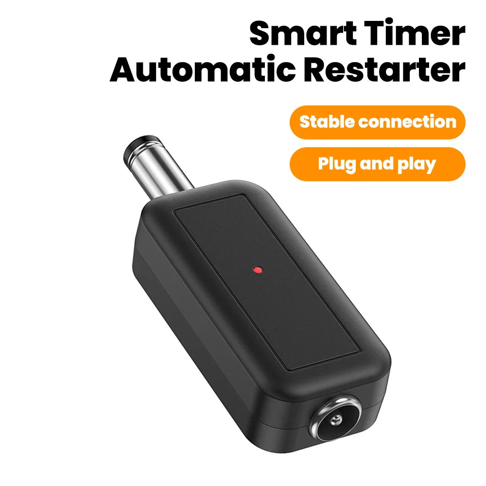 DC WiFi Auto Reboot Router Router 24H Automatic Power Off Reset Tool 5.5x2.1mm Restart Control Line 5V-24V Pi-Mart