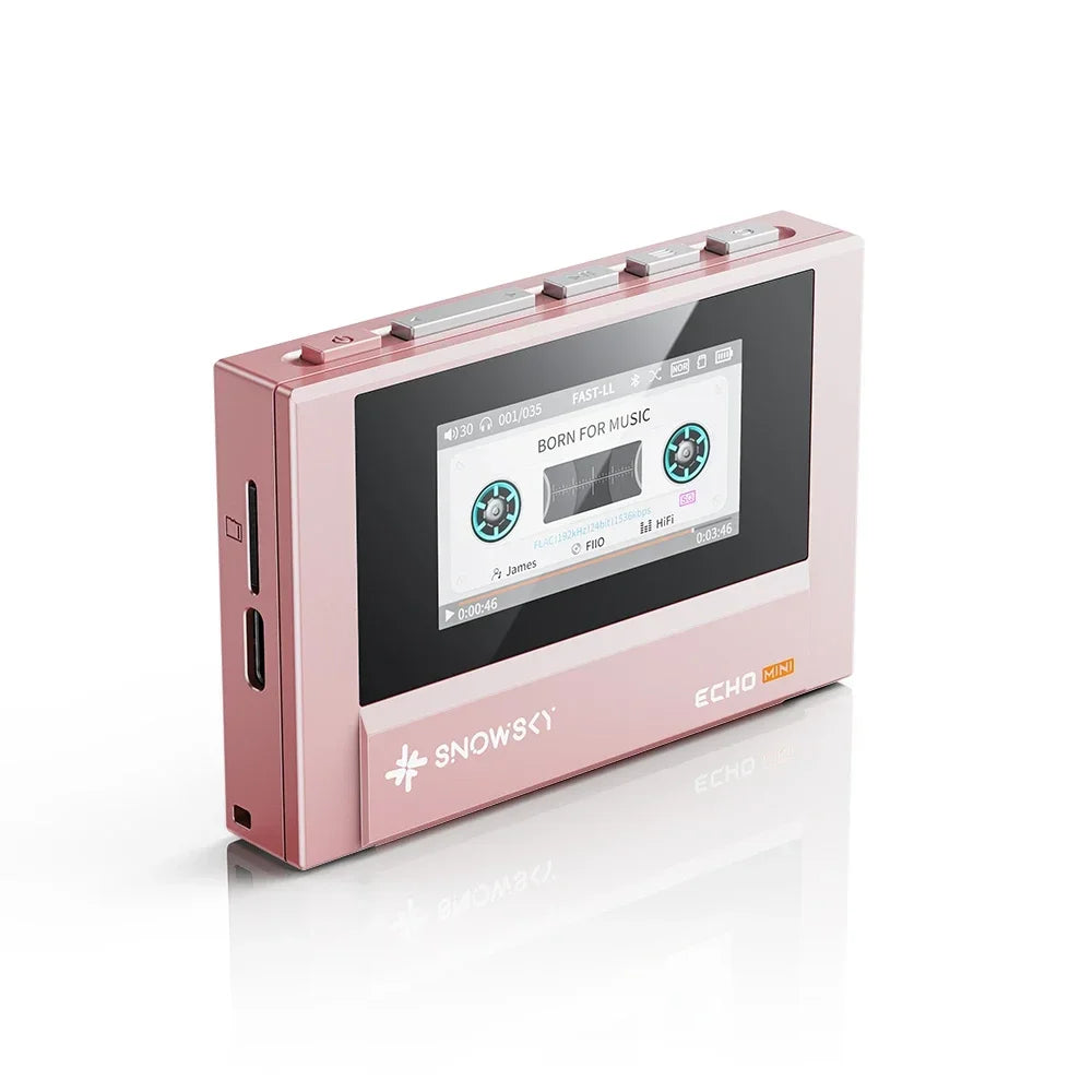 Fiio Snowsky Echo Mini Wireless Bluetooth MP3 Player 8GB Retro Portable Walkman Custom Support DSD Music Gift Pi-Mart