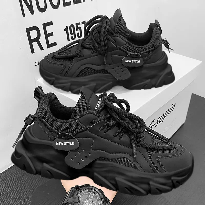 Men's Shoe Breathable Thick Soled Casual Sneakers Outdoor Running Four Seasons New Tennis Men Soft Soles Comfort Male Sneakers NovaCart