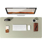 Large Mouse Pad,Office Desk Mat, Leather Desk Pad Protector, Non-Slip PU Leather Desk Blotter, Laptop Desk Pad Pi-Mart