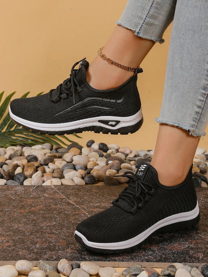 Women's shoes, soft soles, not tired feet,summer sneakers platform shoes, flying weaving, breathable women's sneakers shoes NovaCart
