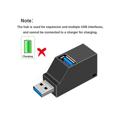 USB 3.0 HUB Adapter Extender Mini Splitter Box 1 to 3 Ports High Speed USB 2.0 For PC Laptop U Disk Card Reader Pi-Mart