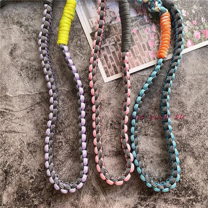 Lanyard Strap for Phone Charm Handmade Bag Body Kit Contrasting Colors Rope Hang Mobile Phone Strap Crossbody Accessories Chain NovaCart