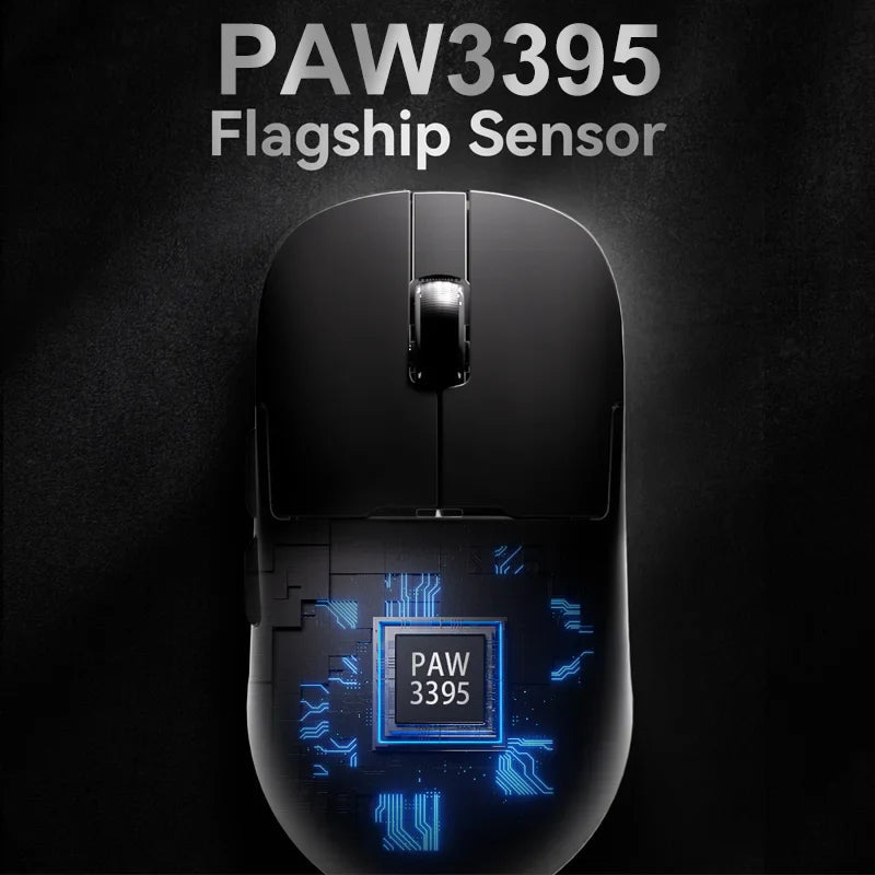 AJAZZ AJ179 PRO PAW3395 Lightweight Wired Wireless Mouse with Magnetic Charging Base Ergonomic Macro Gaming Mouse for PC Laptop Pi-Mart