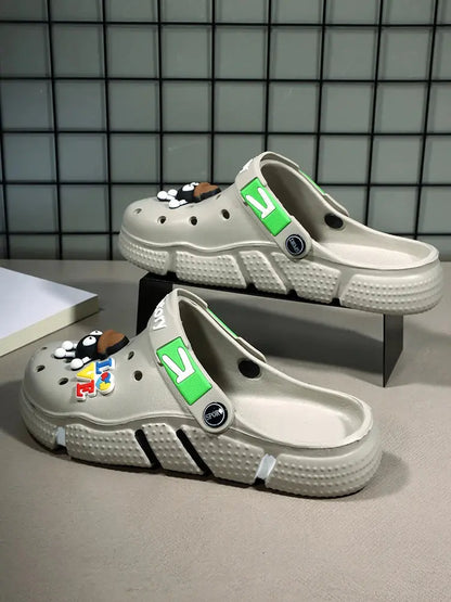 Hole Shoes Men's Summer Ligtweight EVA Trend Home Sandals Clogs Shoes Men Baotou Slippers Outdoor Comfortable Sandals Size 36-50 NovaCart