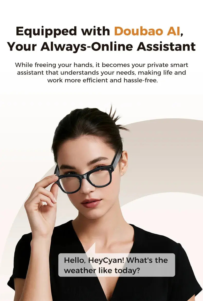 2026 New 32G Memory 800W 4K Camera Smart Glasses Men Photos&Videos 3600mAh Power Bank 120+Languages Translation AI Glasses Women NovaCart