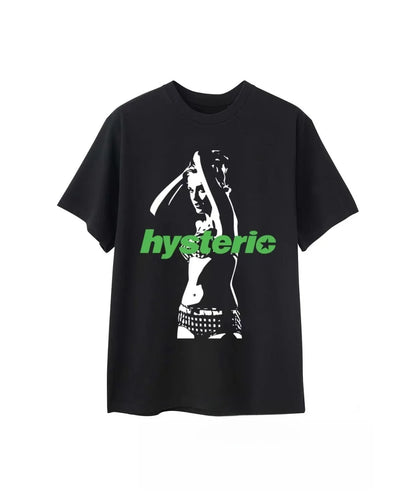 2025 Summer New High Quality HYSTERIC Printed Graphic T-shirts Men and Women Short Sleeved High Quality T-shirts Street Wear NovaCart