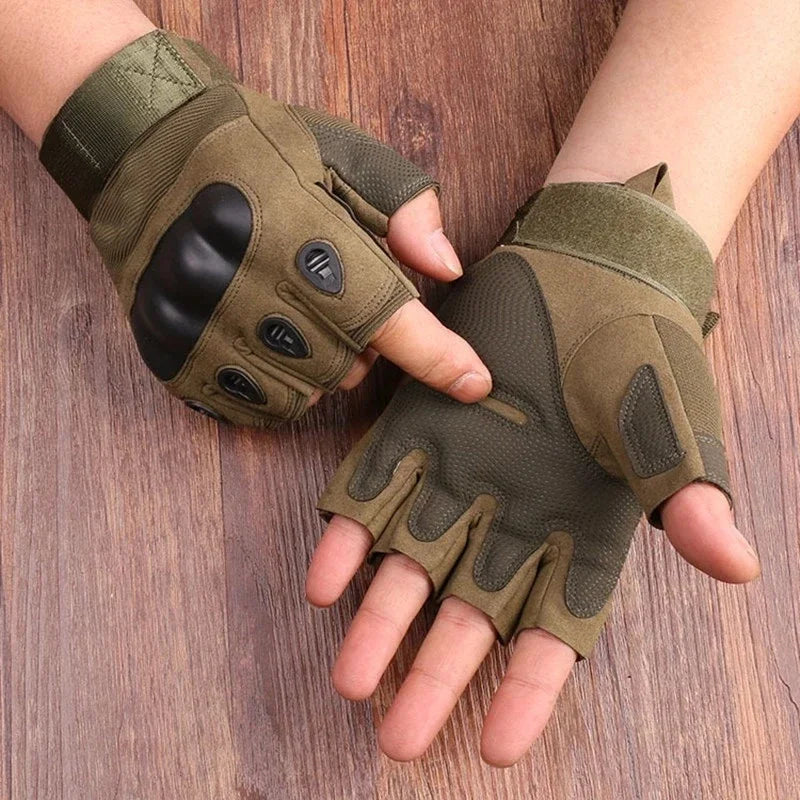 Half Finger Men's Gloves Outdoor Military Tactical Gloves Sports Shooting Hunting Airsoft Motorcycle Cycling Gloves Pi-Mart