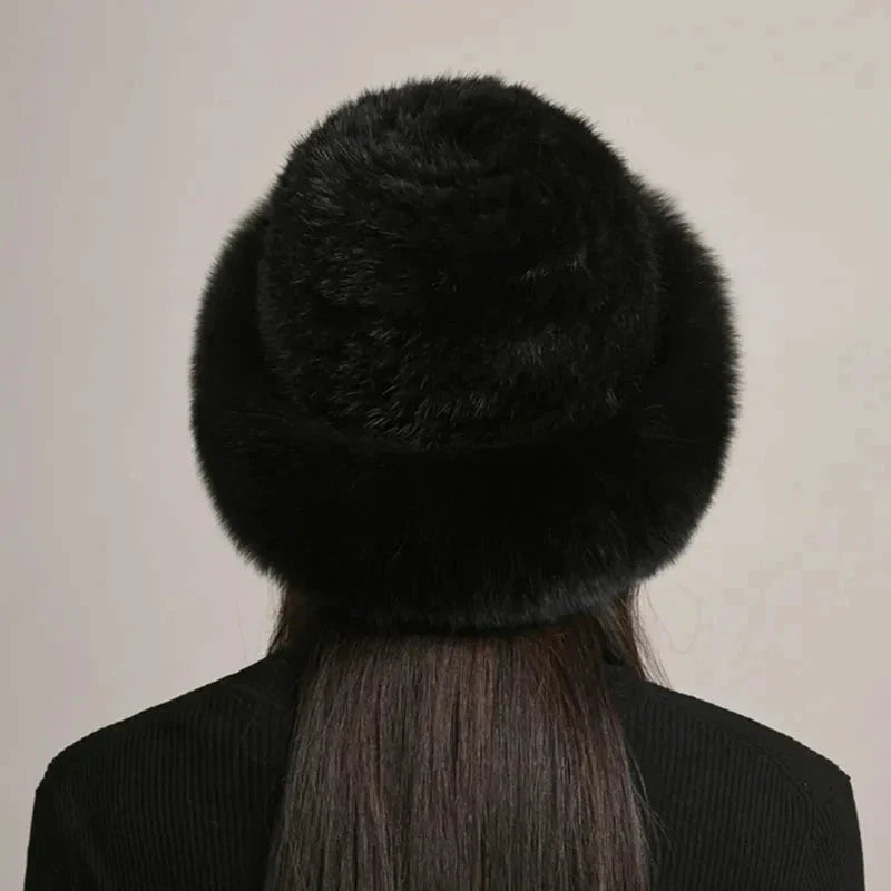 Women’s Faux Fur Knit Beanie FitiqueFit