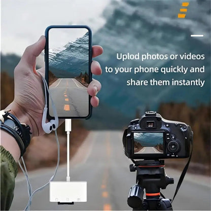 3-in-1 Type C adapter for TF, CF, and SD memory card readers, compatible with Huawei, MacBook Pro, and other devices Pi-Mart