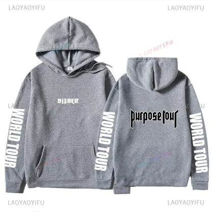 Hoodies Men Justin Bieber Purpose Tour fashion Print Hip Hop Streetwear Fleece Warm Hoody Men Women Pullover Hoodie Sweatshirt NovaCart