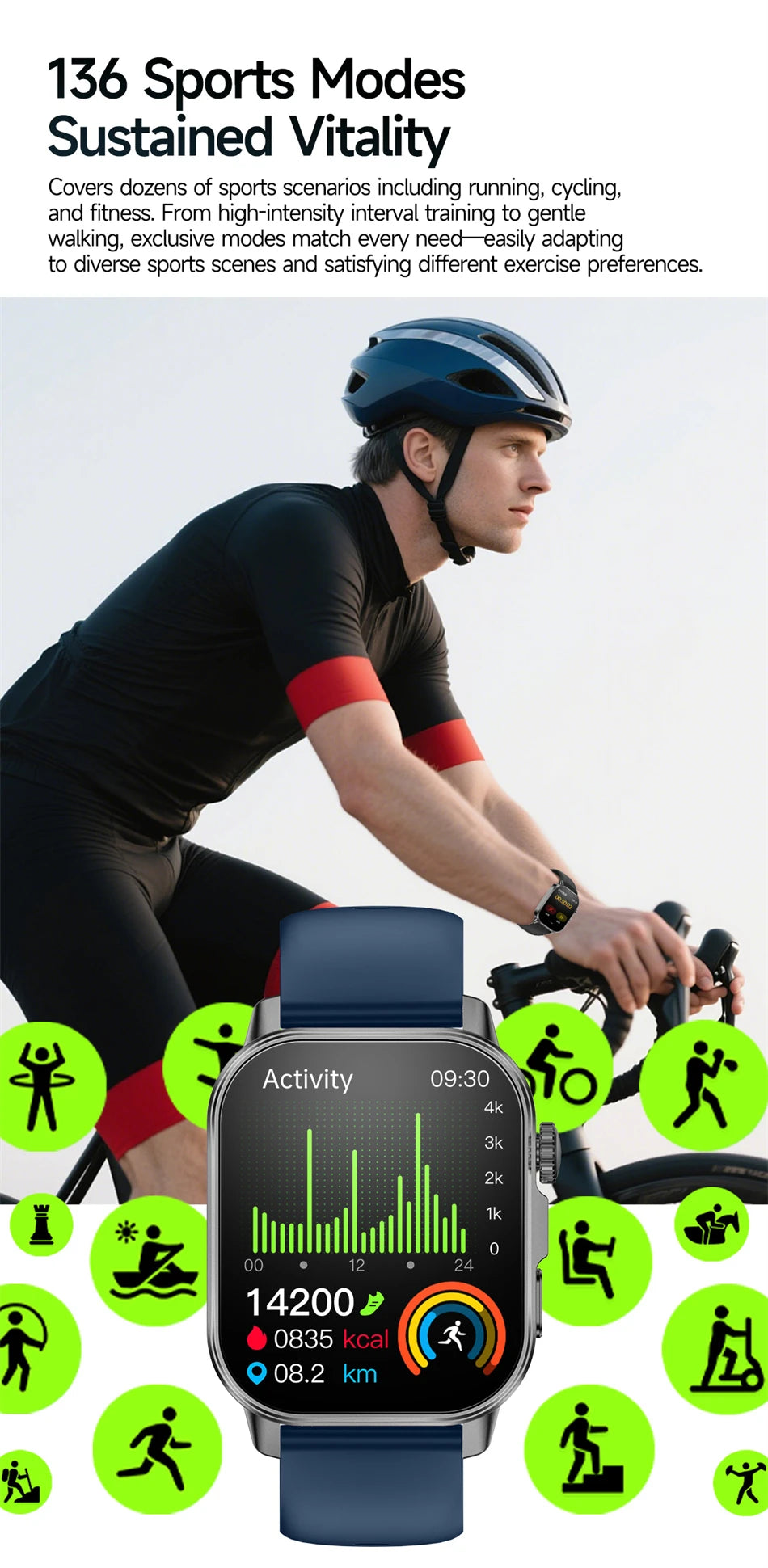 2026 New Model Uric Acid & Lipid Health Analysis Smart Watch Men ECG+PPG Bluetooth Call 2.01-inch Flashlight Smartwatch Women NovaCart