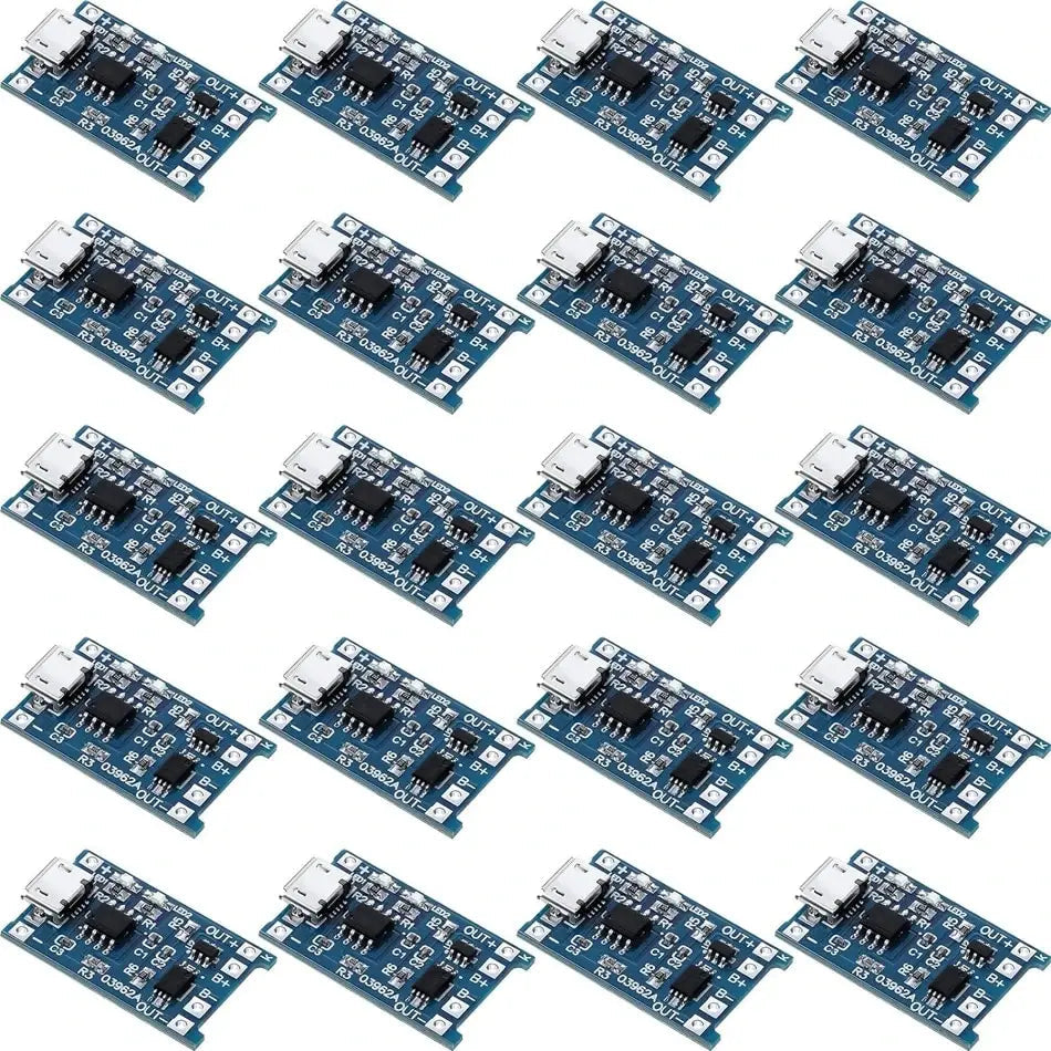 10pcs 5V 1A 18650 Lithium Battery Charging Board TP4056 Lithium Charging Mini/Micro USB Type C Charge Module With Protect Pi-Mart