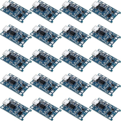 10pcs 5V 1A 18650 Lithium Battery Charging Board TP4056 Lithium Charging Mini/Micro USB Type C Charge Module With Protect Pi-Mart