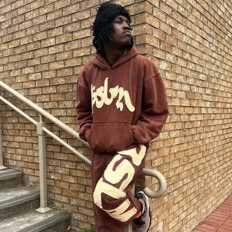 Men Women autumn winter Pants new hoodie personalized street style Harajuku high street hip-hop letter embroidery fashion casual NovaCart