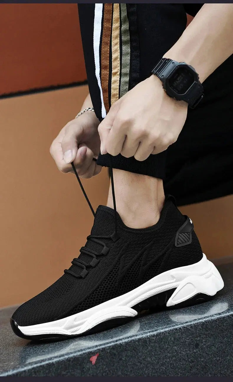 Men Sneakers Casual Heightening Shoes 8cm Height Increase Shoes For Men Summer Breathable 6cm Elevator Shoes 10cm Insole Taller NovaCart