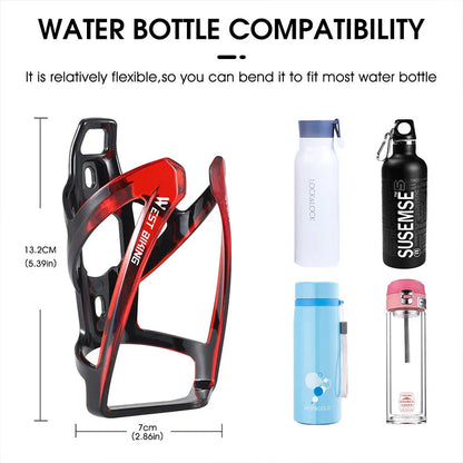 WEST BIKING Bicycle Water Bottle Cage Colorful Gradient Cycling Bottle Holder Ultralight MTB Road Bike Water Bottle Bracket Pi-Mart