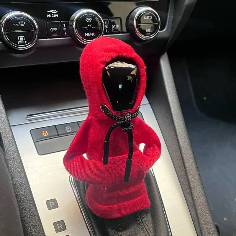 Gear Shift Cover Hoodie Gear Lever Sweatshirt Handle Car Decoration Fits Manual Automatic Car Shift Collars Interior Accessories NovaCart