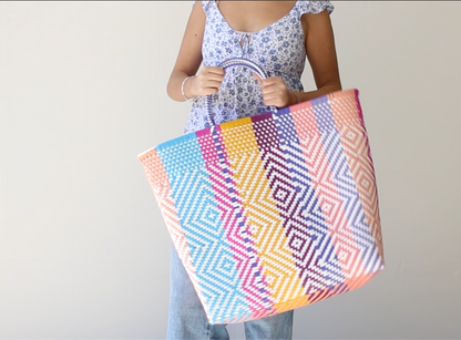 Multicolor Diamond Extra Large Tote MexiMexi