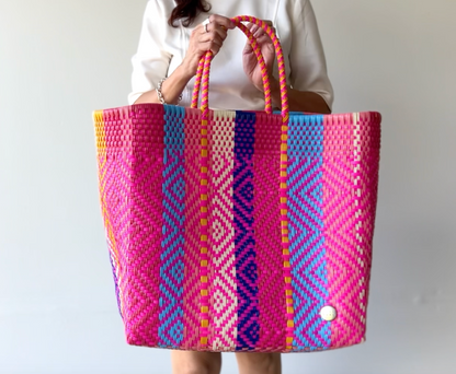 Playa XL Tote – Bright Diamond Weave MexiMexi