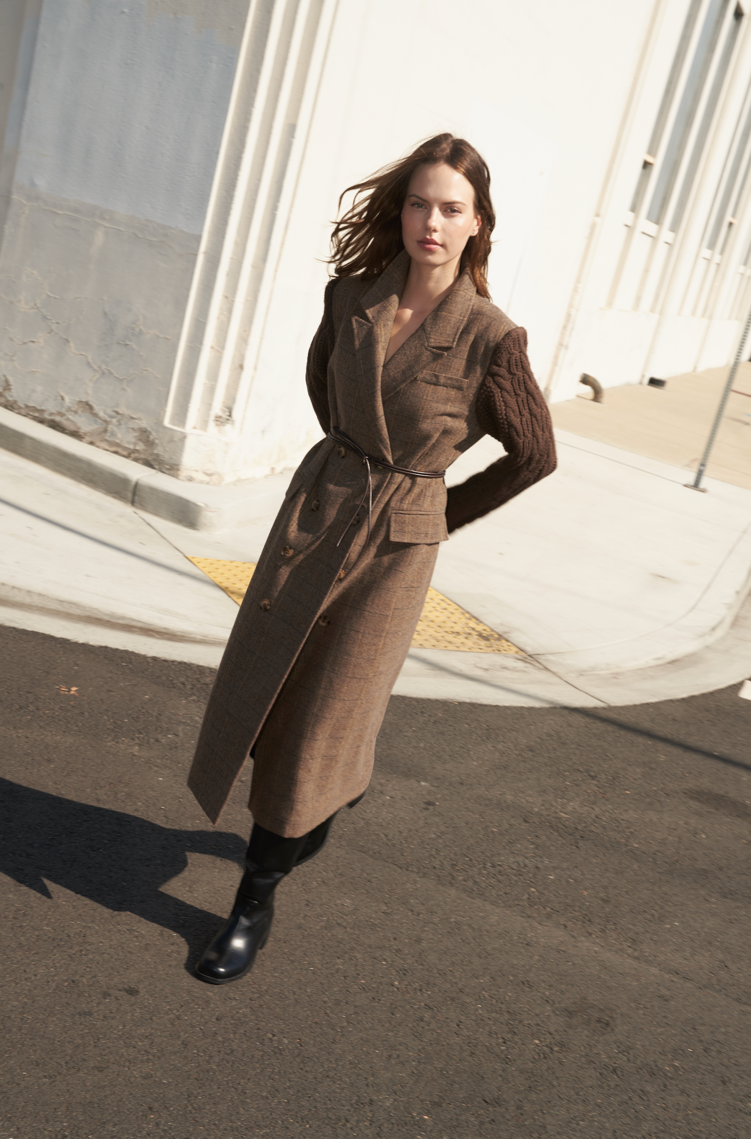 FIELDLINE HERITAGE WOVEN MIDI COAT Flying Tomato