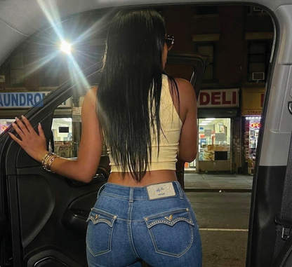 Forbidden Fit Wide Leg Jean - Savage Wash Apple Bottom Jeans