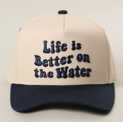 Life Is Better On The Water Trucker Hat Ivy + Cloth