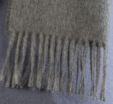 Solid Weave Brushed Alpaca Scarf Purely Alpaca