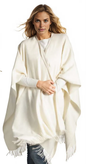Premium Classic Solid Alpaca Poncho Purely Alpaca