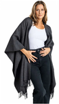 Premium Classic Solid Alpaca Poncho Purely Alpaca