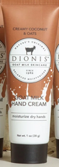 Dionis Hand Cream-(Creamy Coconut & Oats) Kacee Lillie Boutique