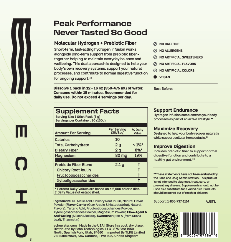Hydrogen Prebiotic Drink Mix (30-pack) Echo Water