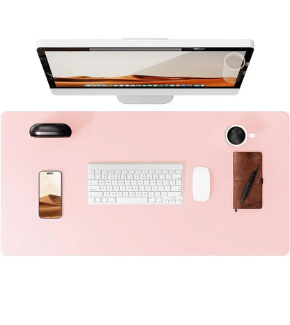 Large Mouse Pad,Office Desk Mat, Leather Desk Pad Protector, Non-Slip PU Leather Desk Blotter, Laptop Desk Pad Pi-Mart