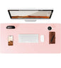 Large Mouse Pad,Office Desk Mat, Leather Desk Pad Protector, Non-Slip PU Leather Desk Blotter, Laptop Desk Pad Pi-Mart