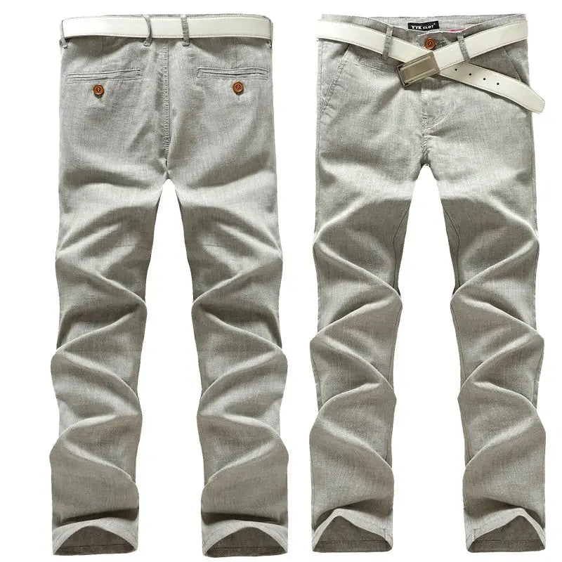 Summer dress pants for men Cotton Casual cargo Pants Man Straight Loose Suit pants Plaid Trousers Male Big size Brand Clothes NovaCart