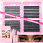 DIY Lash Extension Kit Clusters Individual Eyelashes Kit 9-16mm with Bond and Seal Wispy Natural Mange Lashes NovaCart