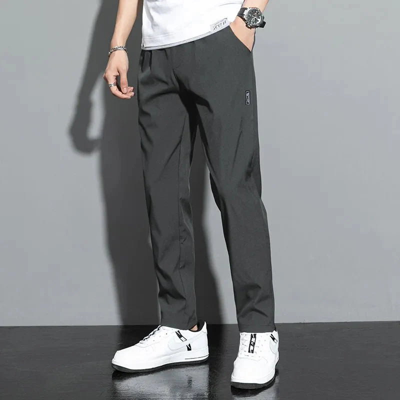 Slim Fit Stretch Jogger Pants with Elastic Waist FitiqueFit