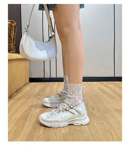Design Summer New Round Toe Women Flats Fashion Loafers Shallow Mary Jane Shoes Soft Casual Ballet Shoes Slingback Shoes NovaCart