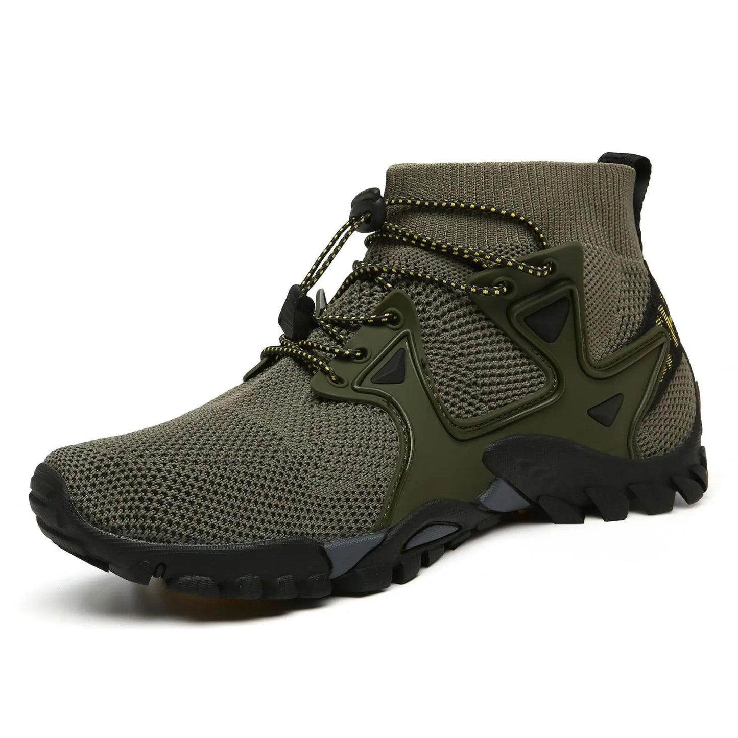 Shoes for Men Walking  2023 Summer New High Top Boots Breathable Mesh Mountaineering Outdoor Comfortable Leisure Travel Sneakers NovaCart