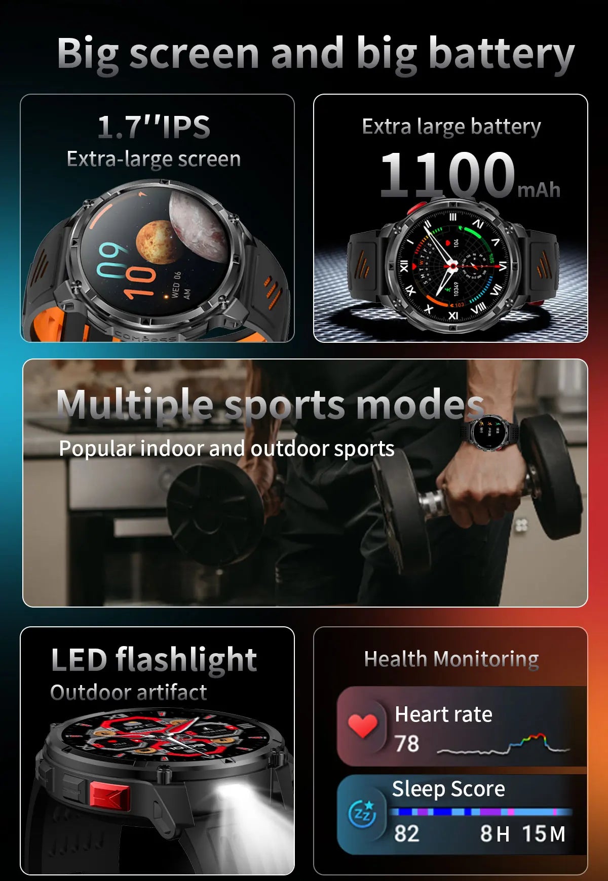 2026 New T-Rex3 Pro 1100mAh Battery Smart Watch GPS path 5ATM Waterproof Sports Run tracker Outdoors Compass Military Smartwatch NovaCart
