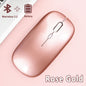 Bluetooth 5.0 Wireless Mouse Ultra Slim Portable Silent Ergonomic for Laptop Tablet PC MacBook Phone Adjustable DPI Ergonomic Pi-Mart