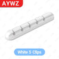 Adhesive Cable Holder Clips Cord Management Wire Organizer for Desktop USB Charging Cable Nightstand Power Cord Mouse Cable Pi-Mart