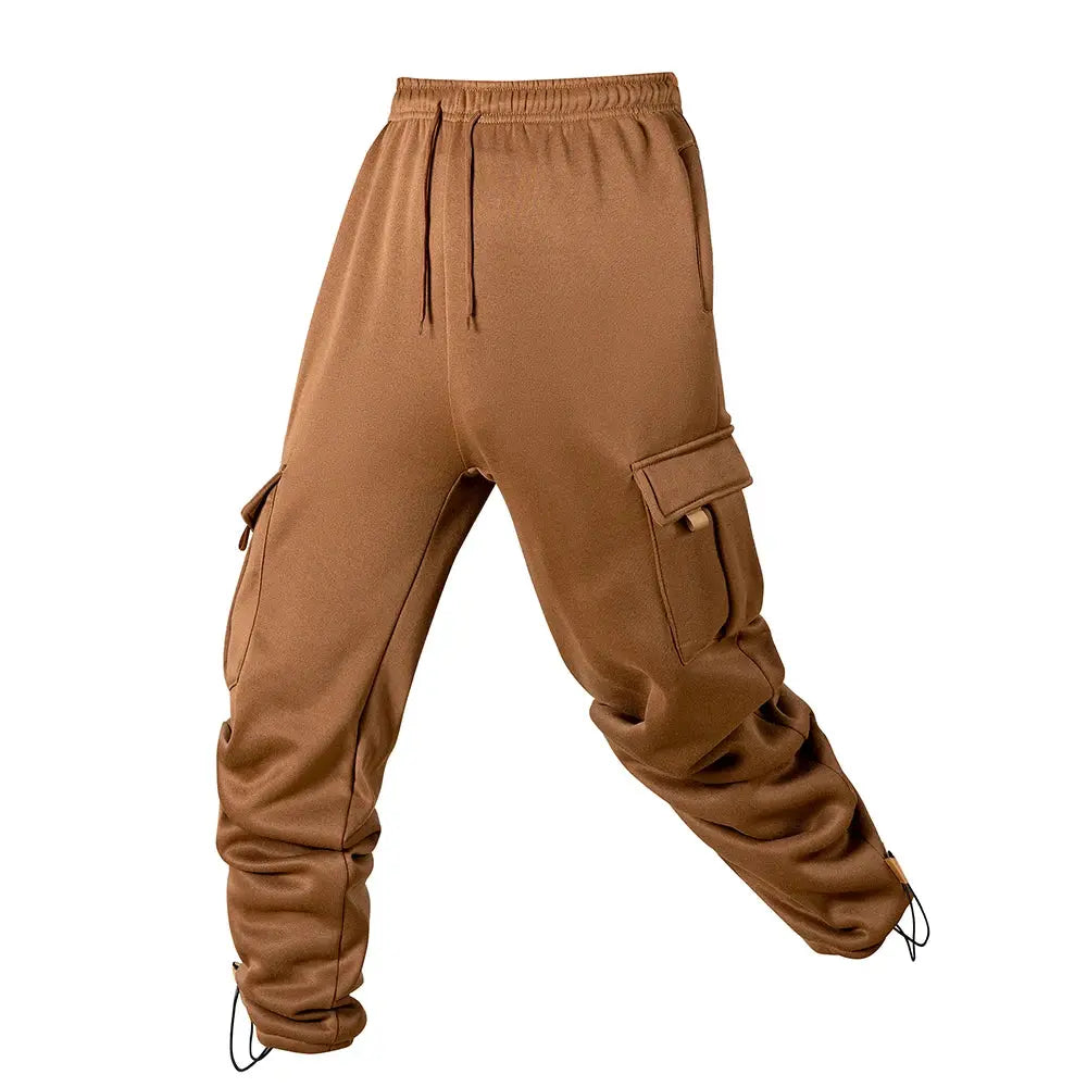 Men's Joggers Pants Loose Drawstring Long Pants Men Multi-pocket Sweatpants Casual Cargo Trousers For Men Fitness NovaCart