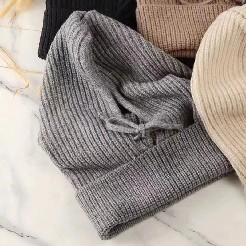 Knitted Hooded Cap Winter Balaclava FitiqueFit