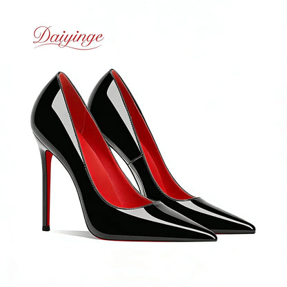 Shoes For Woman 2026 Trend Luxury Red Bottoms High Heels Pointed Toe Stiletto Pumps 12 cm Comfortable Party Dress Wedding Shoes NovaCart