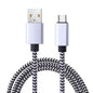 USB Type C Cable Date Sync 2.4A Fast 1M 2M 3M Charging Nylon Braided Wire Charger Cable For Samsung Huawei Android Mobile Phone Pi-Mart