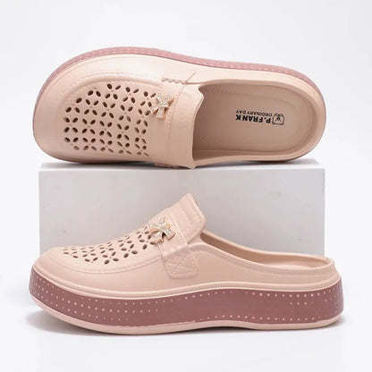 Eyriphy Size: 36-37 to 40-41 Women's Cave Shoes New Flat Slippers Beach Slippers Thick Soles Clogs Casual Slippers for Women Men NovaCart